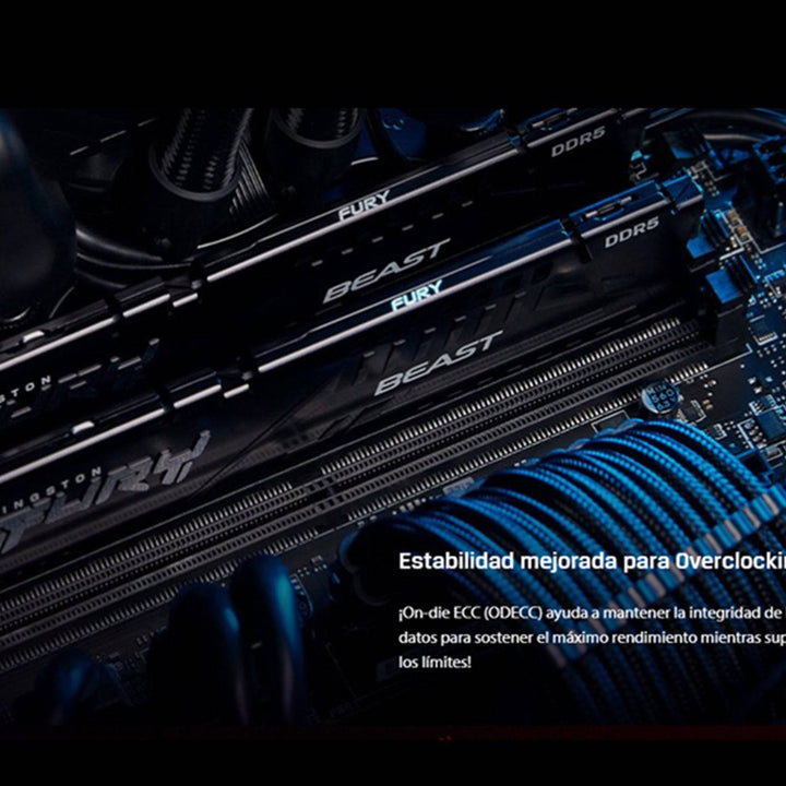 Memoria Ram Kingston Fury Beast 8GB DDR5-4800MHz PC5-38400 CL38 - Achorao