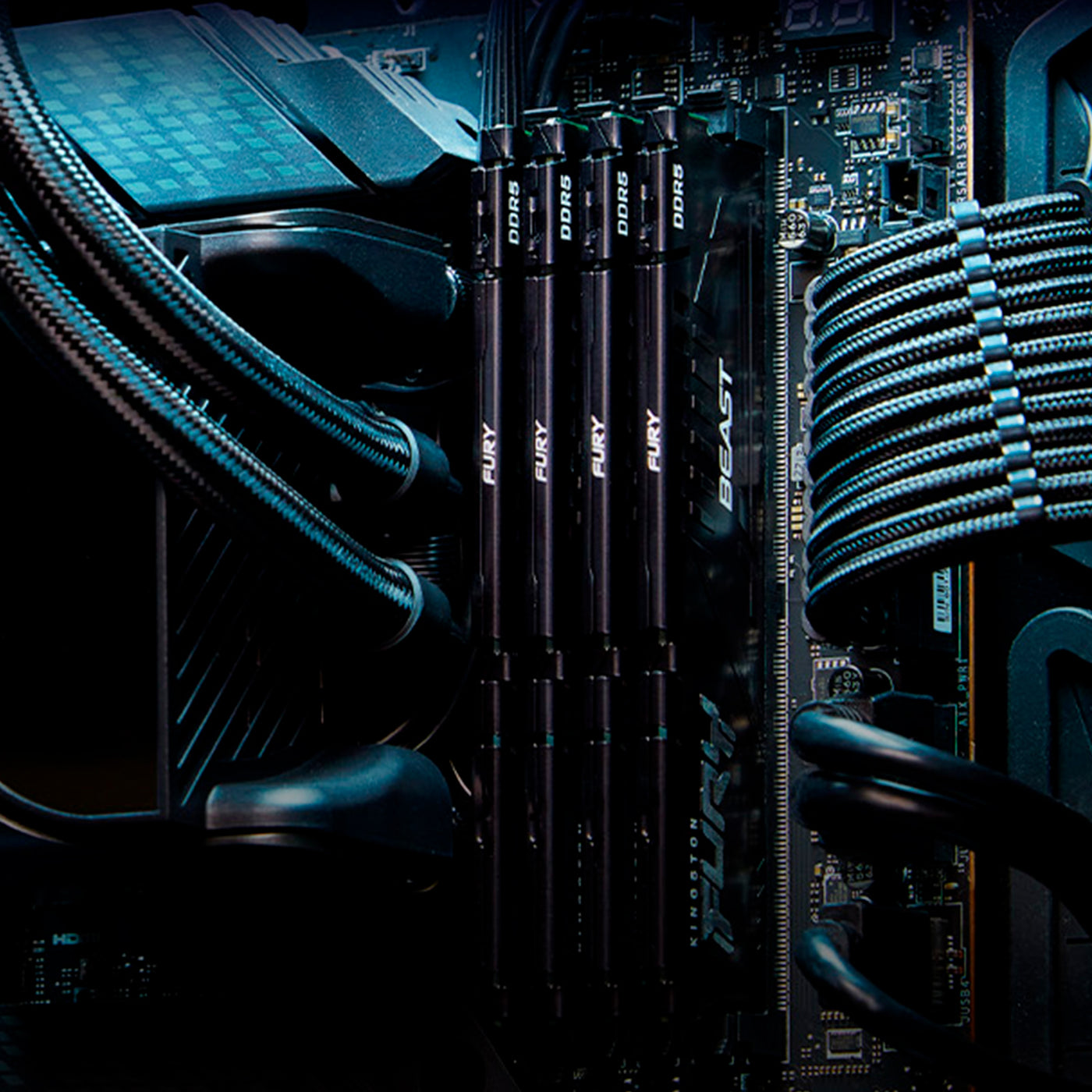 Memoria RAM KINGSTON Fury Beast, 8gb DDR5 - 5200mhz XMP 3.0 - Achorao