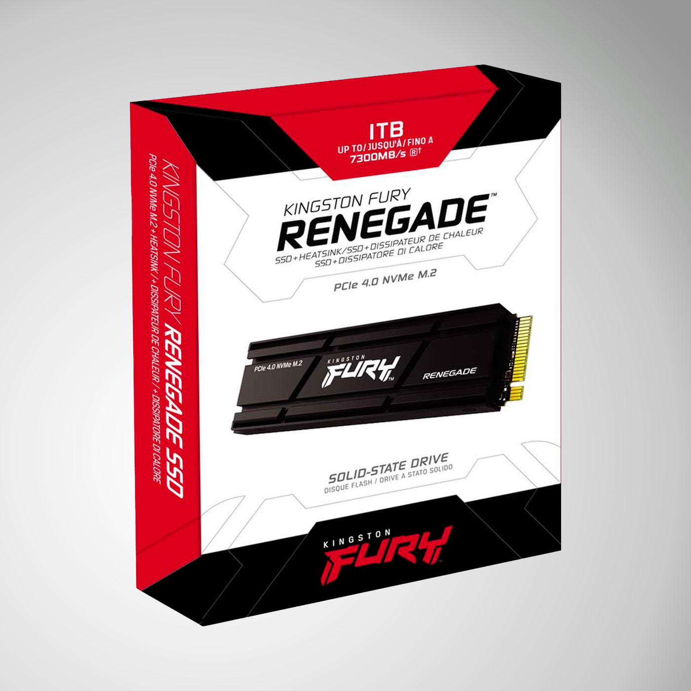 Unidad de estado sólido M.2 Kingston FURY Renegade PCIe 4.0 X4 NVMe M.2 SSD con disipador - Achorao
