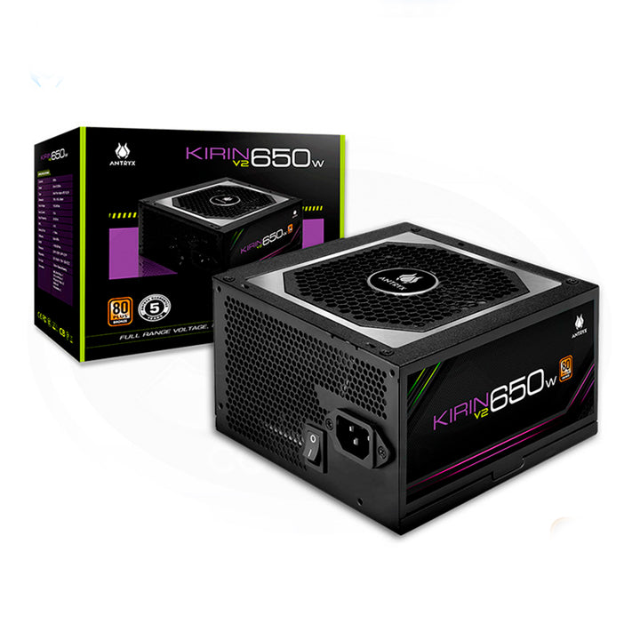 Fuente de poder Antryx Kirin V2 650W -80 Plus Bronze - Achorao