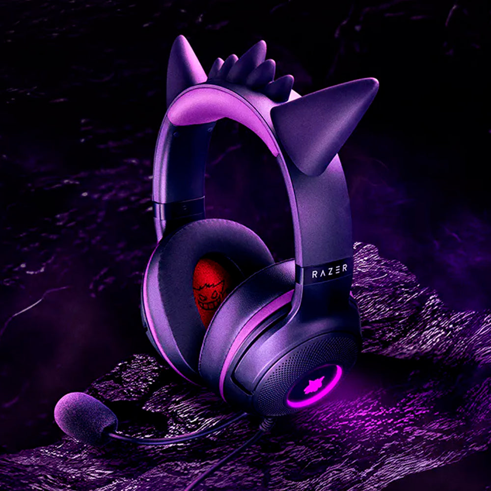 Audifonos Gamer Razer Kraken Kitty V2 USB Headset - Pokemon Gengar Edition - Achorao