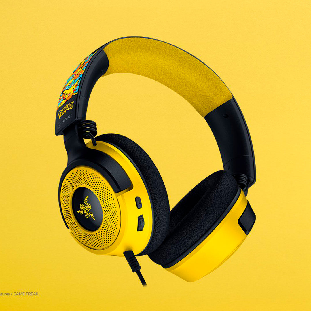 Audífono con micrófono Razer Kraken V4 X USB Pokemon Edition - Achorao