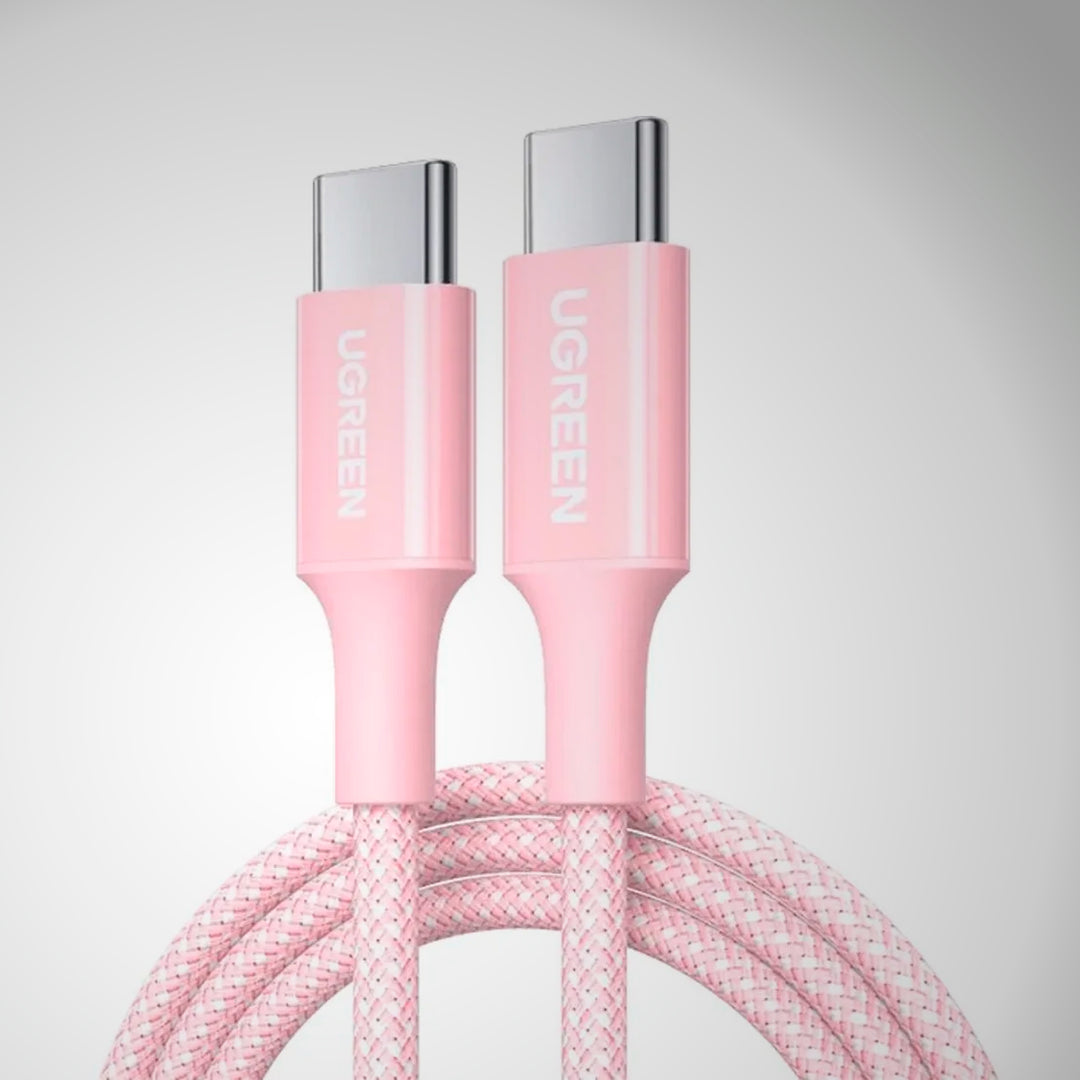 Cable de carga UGREEN 3A Tipo C a C 60W L501 Pink