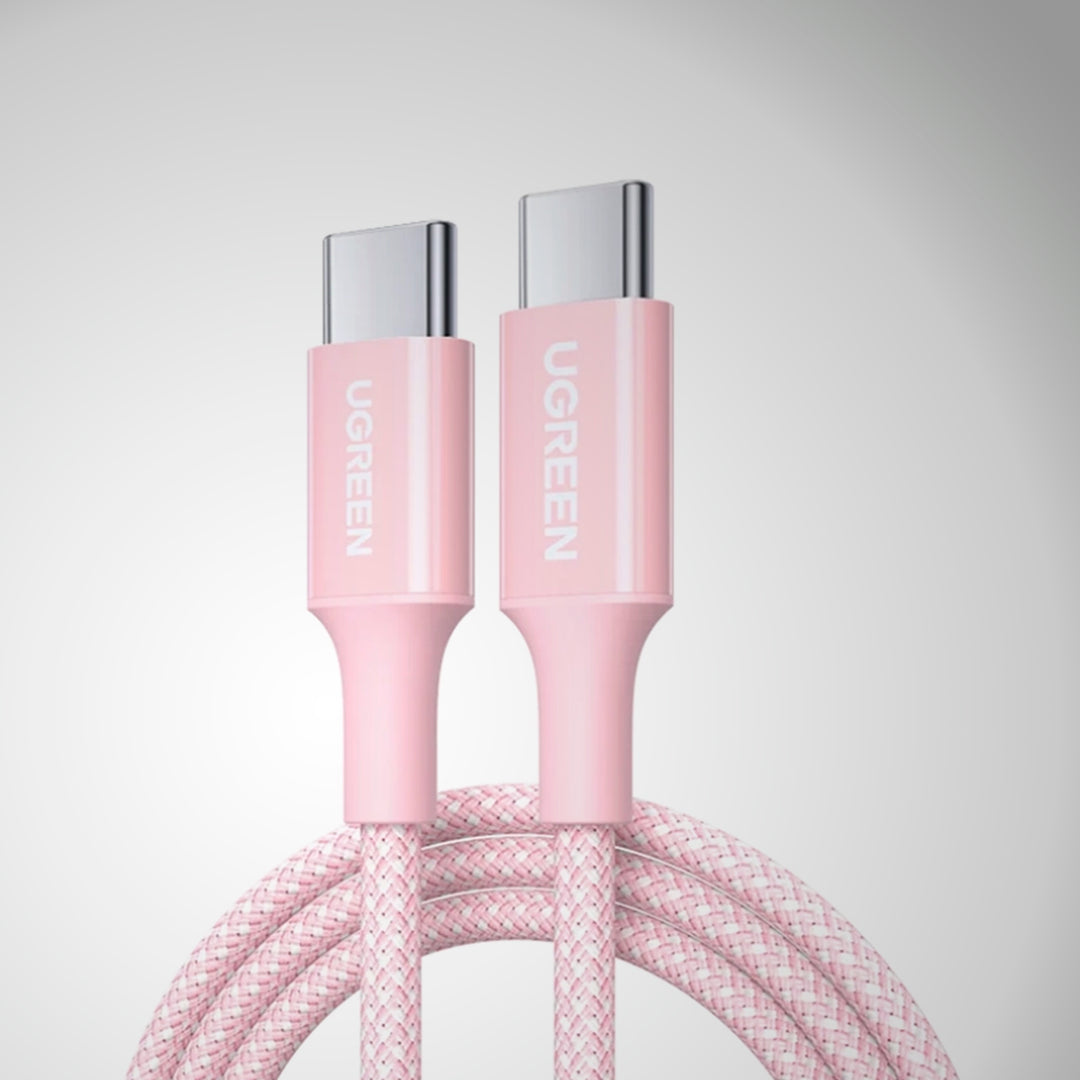 Cable de carga UGREEN 5A Tipo C a C 100W L502 pink