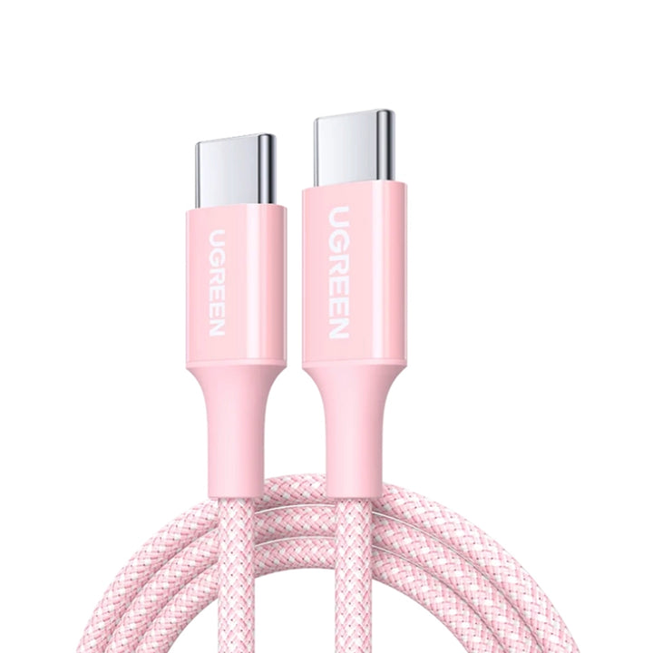 Cable de carga UGREEN 5A Tipo C a C 100W L502 pink