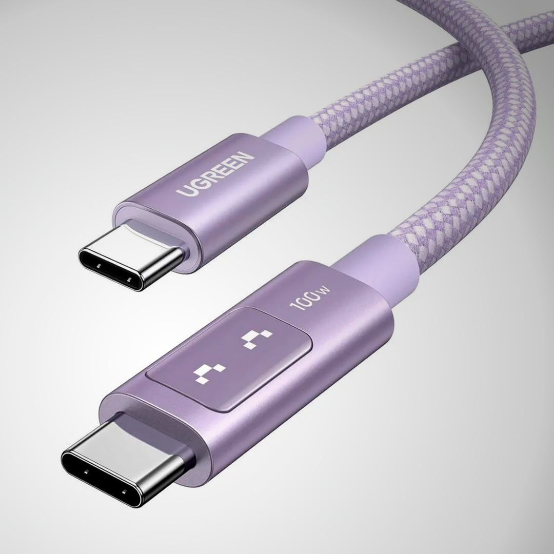 Cable de carga Ugreen Uno L509, USB-C a USB-C, morado - Achorao
