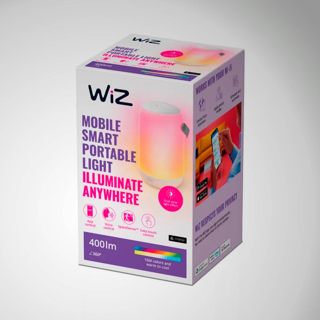 Luz inteligente portátil Wi-Fi BT UE - Achorao