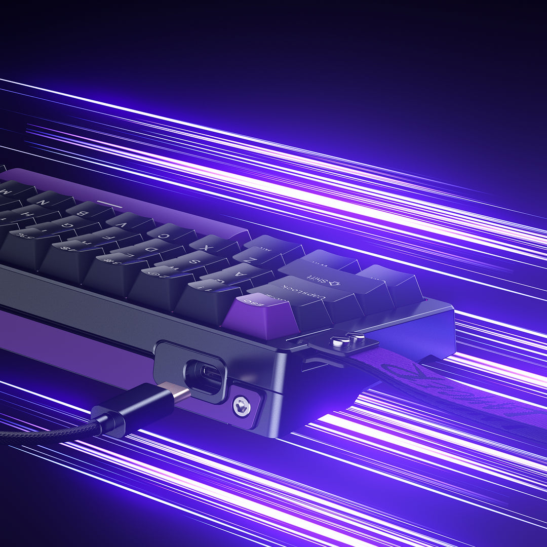 Teclado mecánico gamer MACHENIKE LANCER 68 Pro, Switch magnético, Inglés