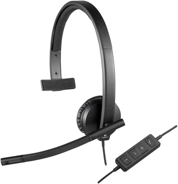 Audifonos c/ Microfono H570E MONO USB Plug and Play - Achorao