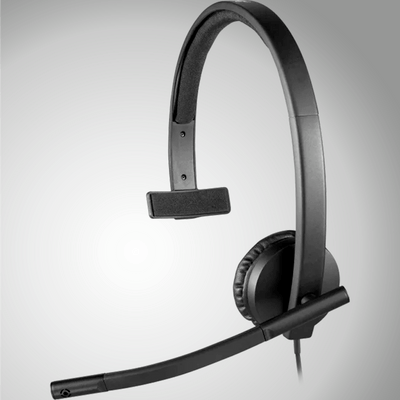 Audifonos c/ Microfono H570E MONO USB Plug and Play - Achorao