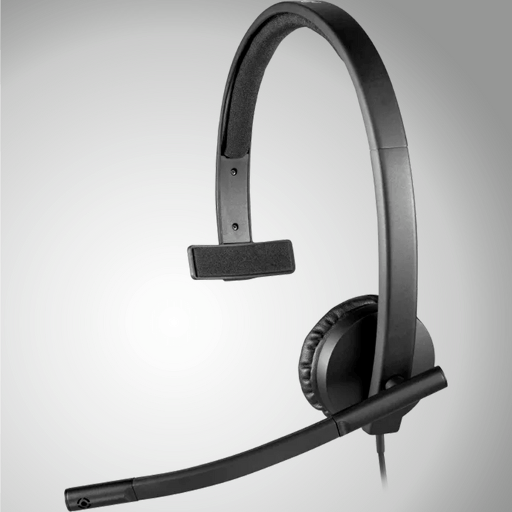 Audifonos c/ Microfono H570E MONO USB Plug and Play - Achorao