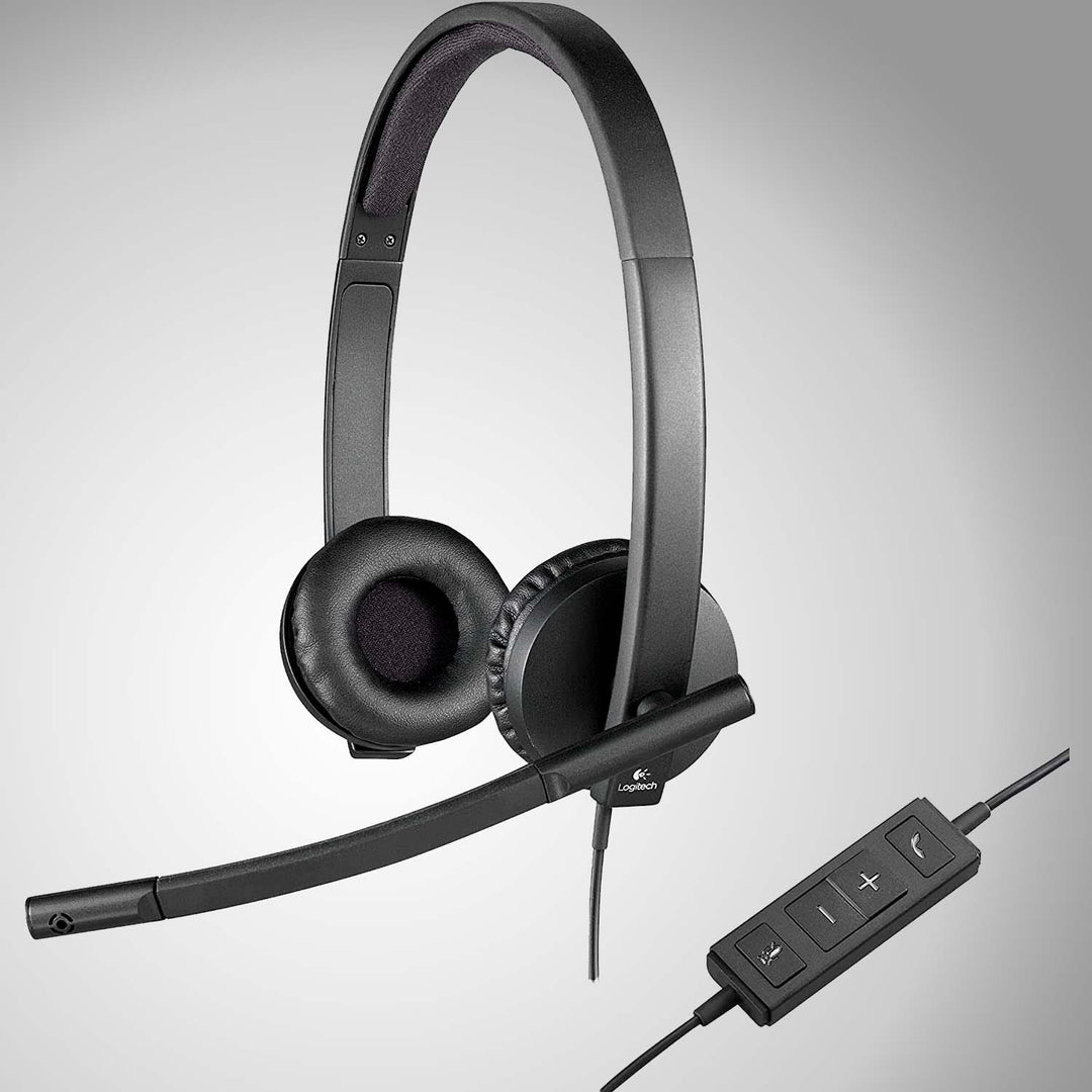 Audifonos c/ Microfono H570E USB estereo Plug and Play - Achorao