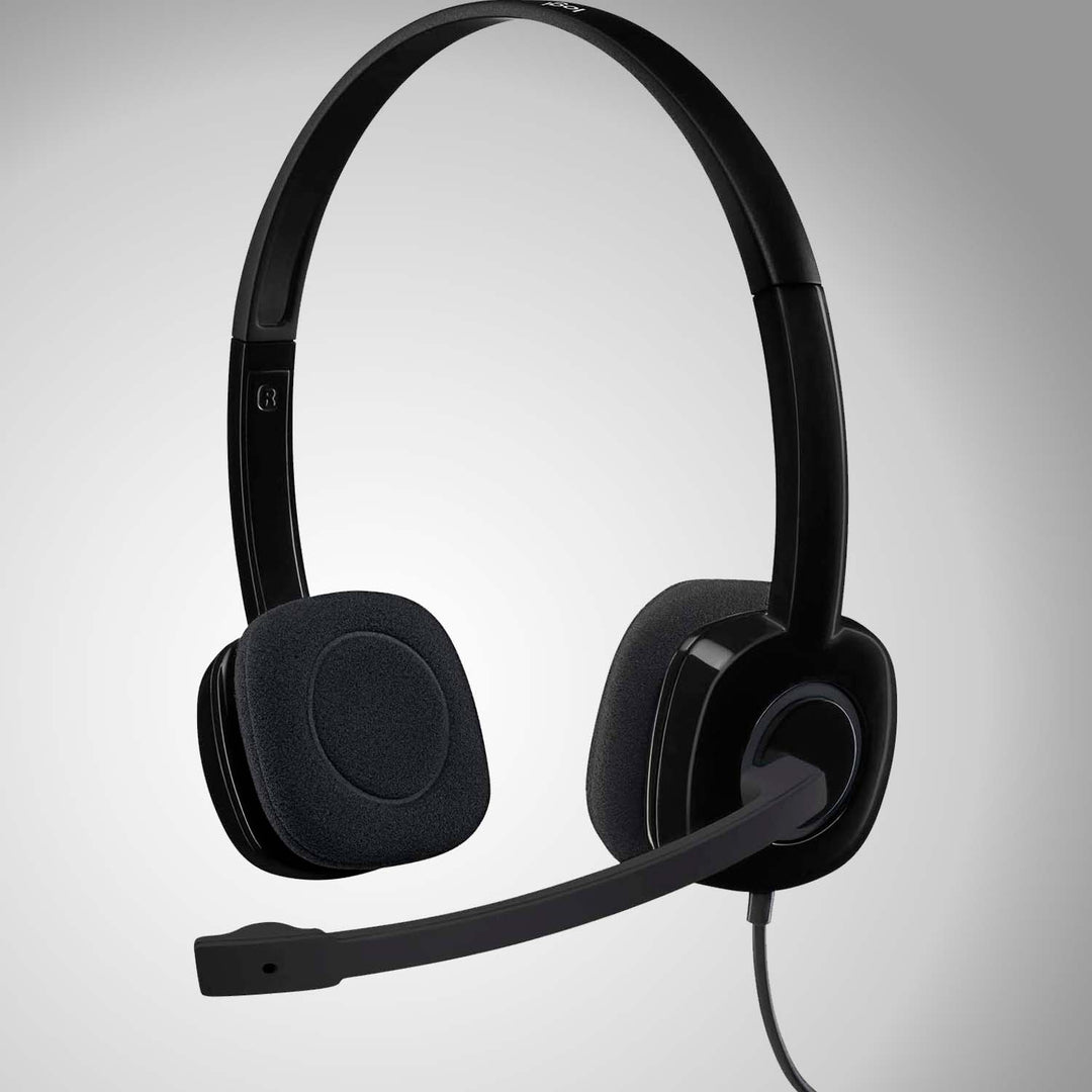 Audifonos c/ Microfonos H151 oficina / call center Plug and play - Achorao