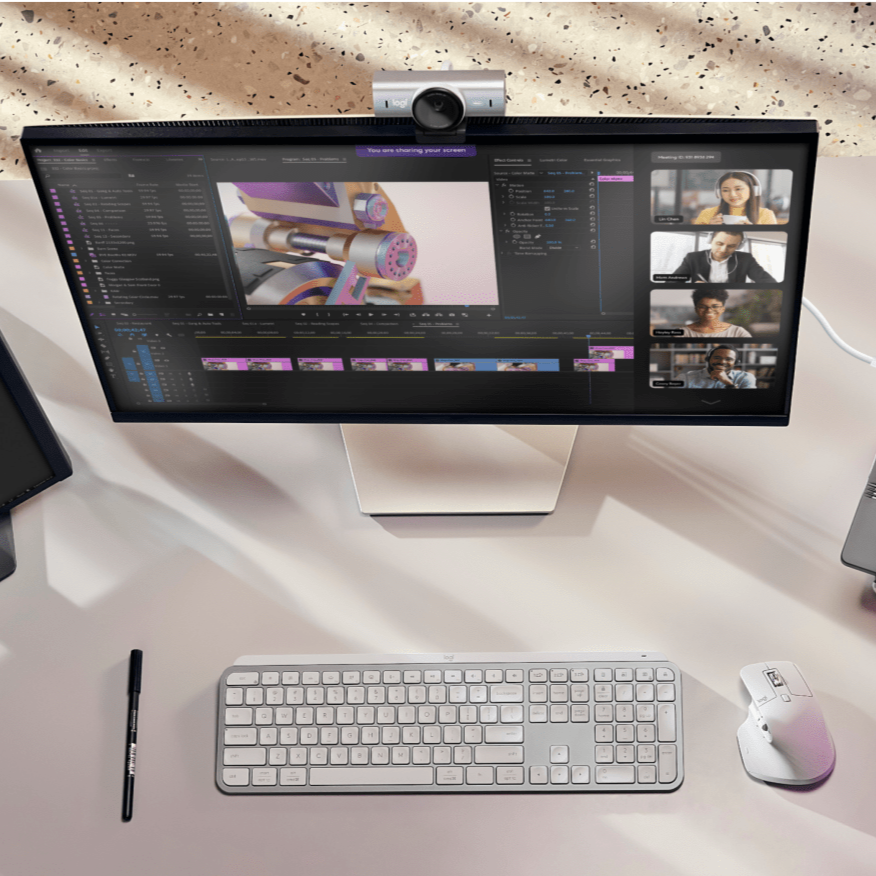 Webcam Logitech MX Brio Ultra HD 4K para Conferencias y Streaming - Achorao