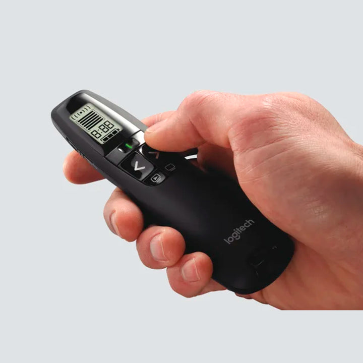 Presentador inalámbrico Logitech R800 con puntero láser verde - Achorao