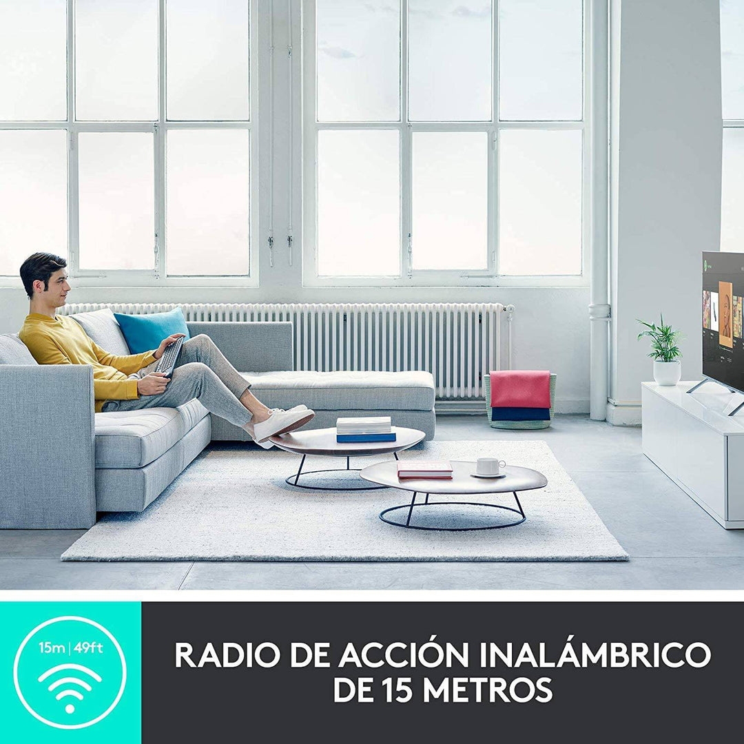 Teclado Logitech K600 Smart TV Inalámbrico USB Multimedia Touchpad - Achorao