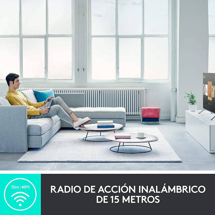 Teclado Logitech K600 Smart TV Inalámbrico USB Multimedia Touchpad - Achorao