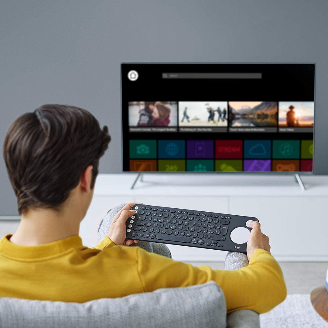 Teclado Logitech K600 Smart TV Inalámbrico USB Multimedia Touchpad - Achorao