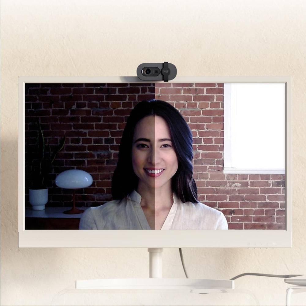 Webcam Logitech Brio 105 Full Hd 1080P  Business Webcam  USB-A  Compatible Windows, Mac, Chrome - Achorao