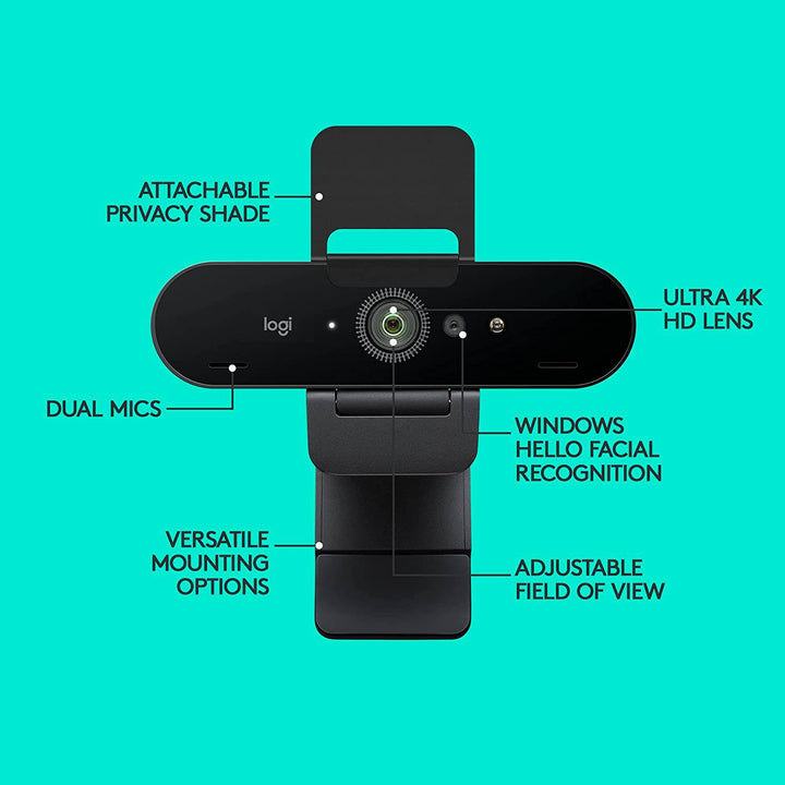 Webcam Logitech Brio Ultra HD 4K PRO - Achorao