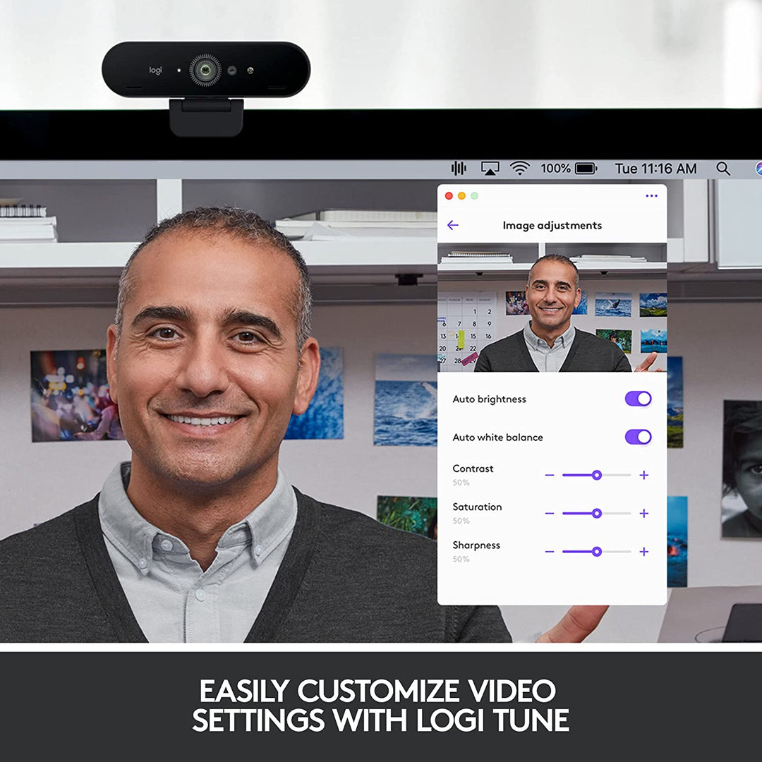 Webcam Logitech Brio Ultra HD 4K PRO - Achorao