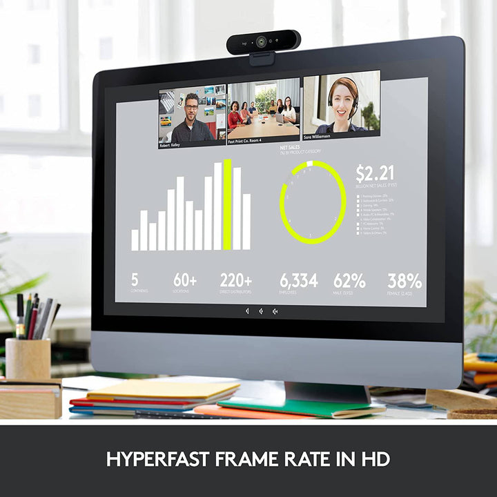 Webcam Logitech Brio Ultra HD 4K PRO - Achorao