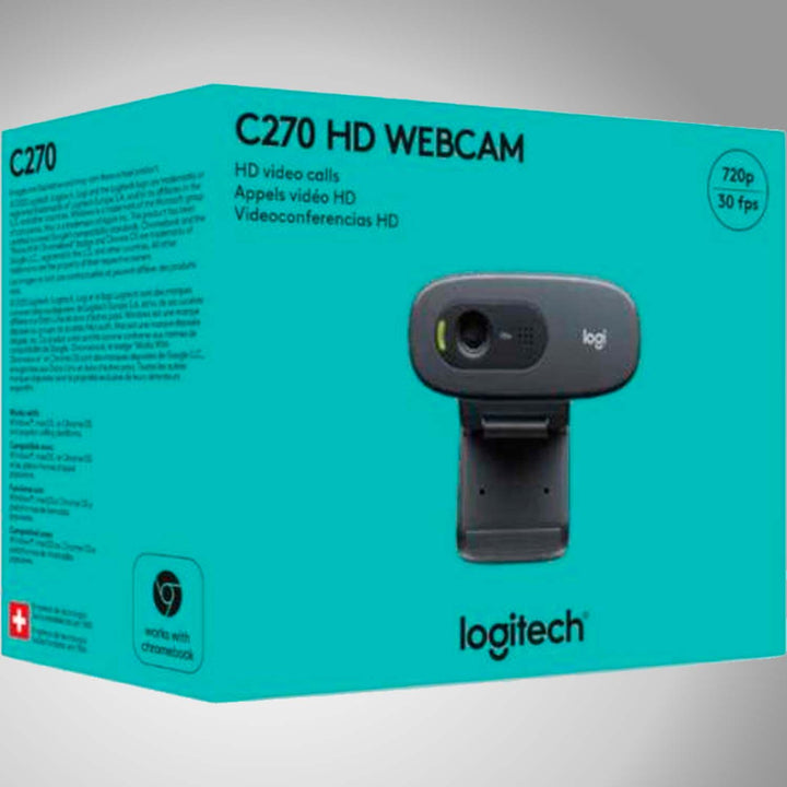 Webcam Logitech C270 / 720P / USB Plug and Play - Achorao