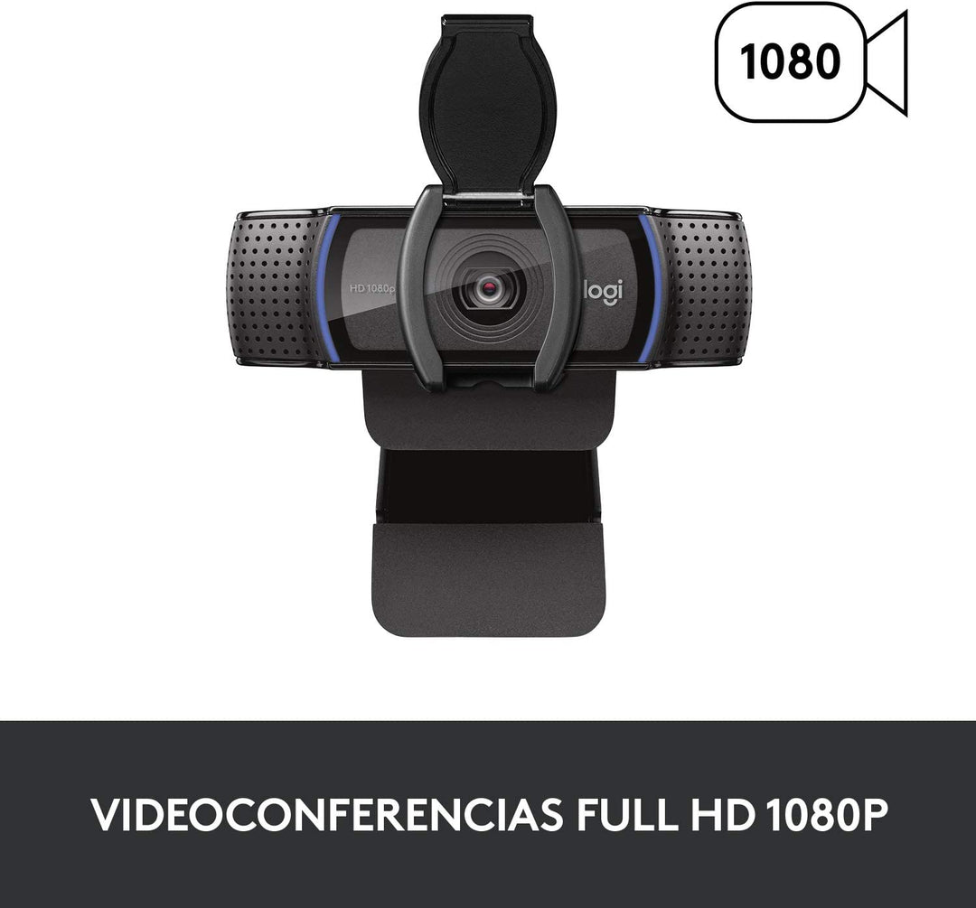 Webcam Logitech C920s PRO Full HD 1080P USB Plug and Play - Achorao