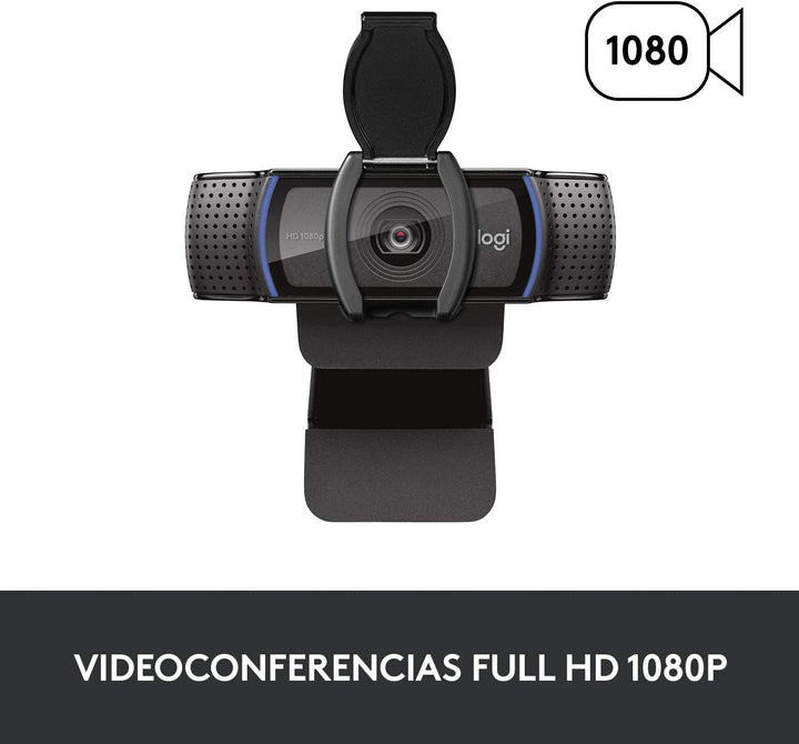 Webcam Logitech C920s PRO Full HD 1080P USB Plug and Play - Achorao