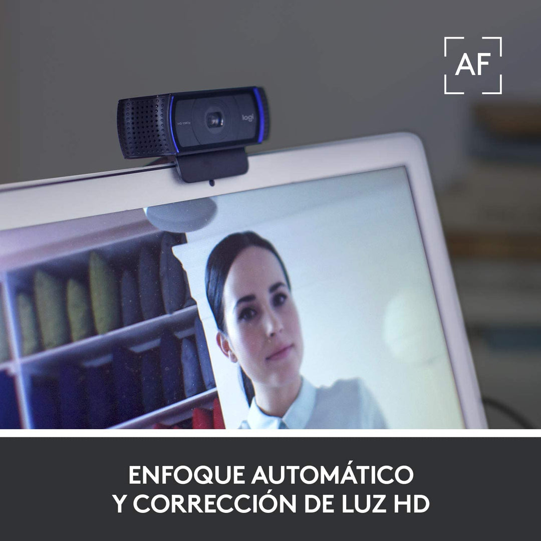 Webcam Logitech C920s PRO Full HD 1080P USB Plug and Play - Achorao