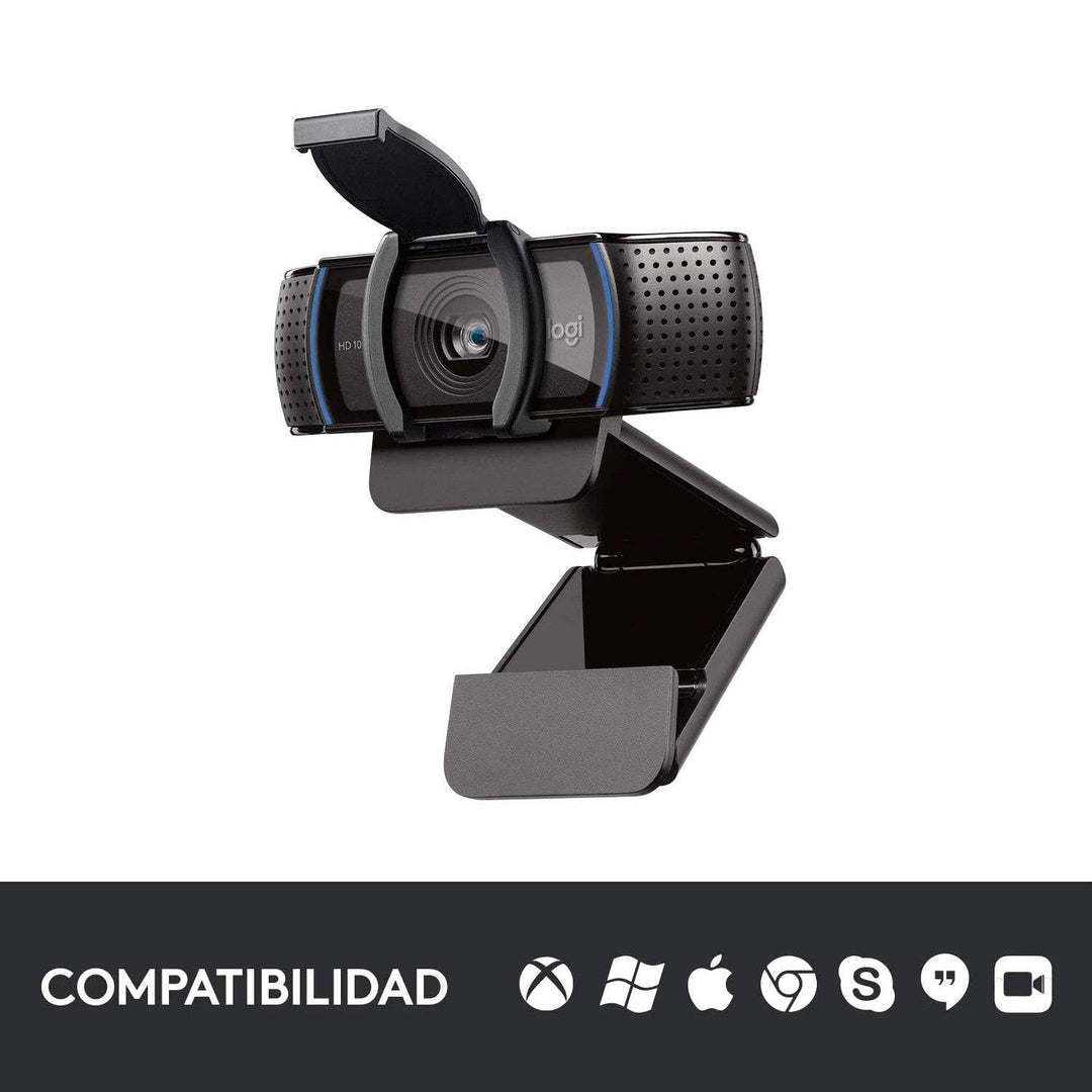 Webcam Logitech C920s PRO Full HD 1080P USB Plug and Play - Achorao