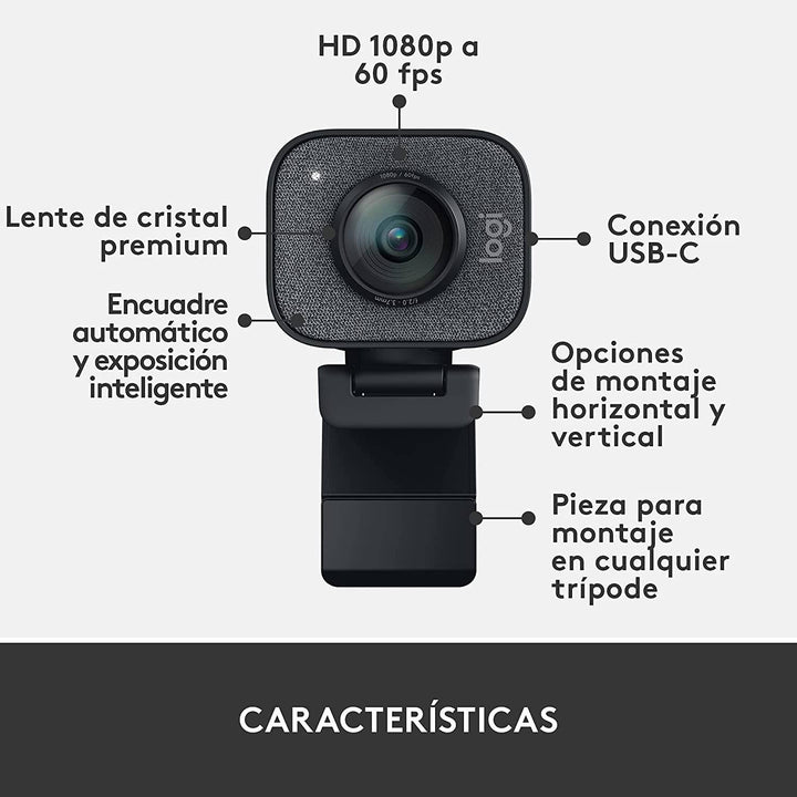 Webcam Logitech Streamcam Plus 1080P 60FPS - Achorao