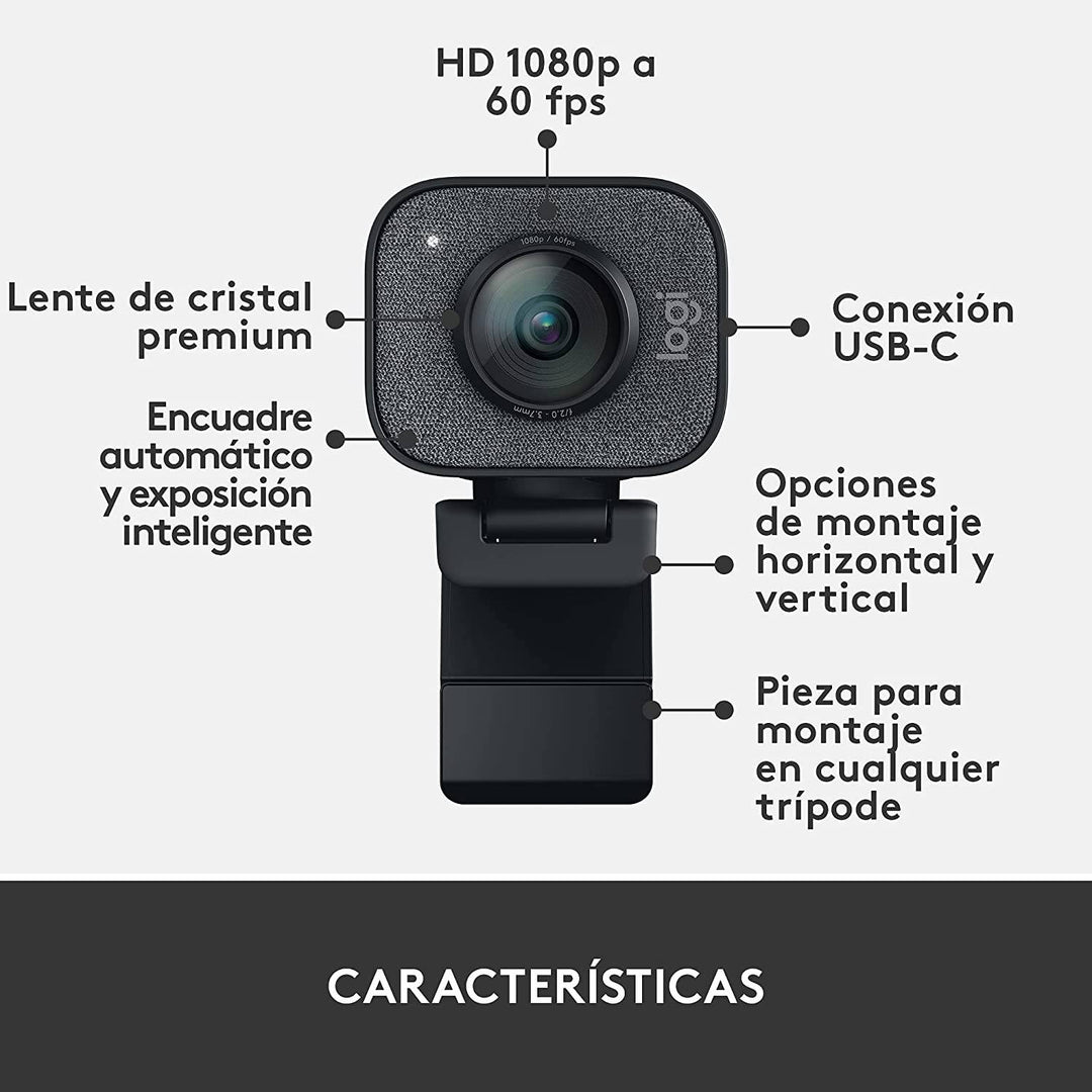 Webcam Logitech Streamcam Plus 1080P 60FPS Achorao