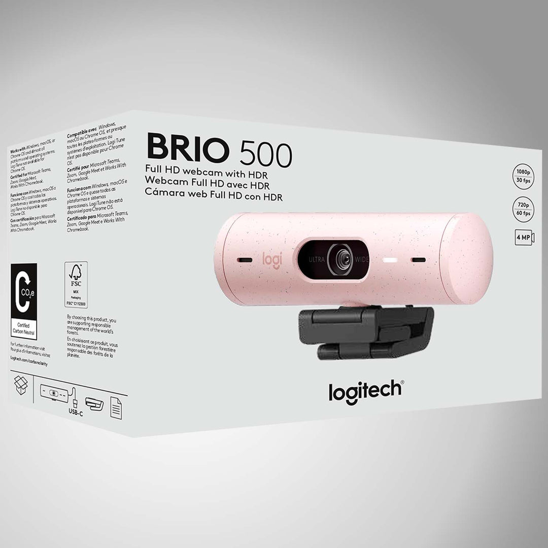 Webcam Logitech Brio 500 Full Hd 1080p - Achorao