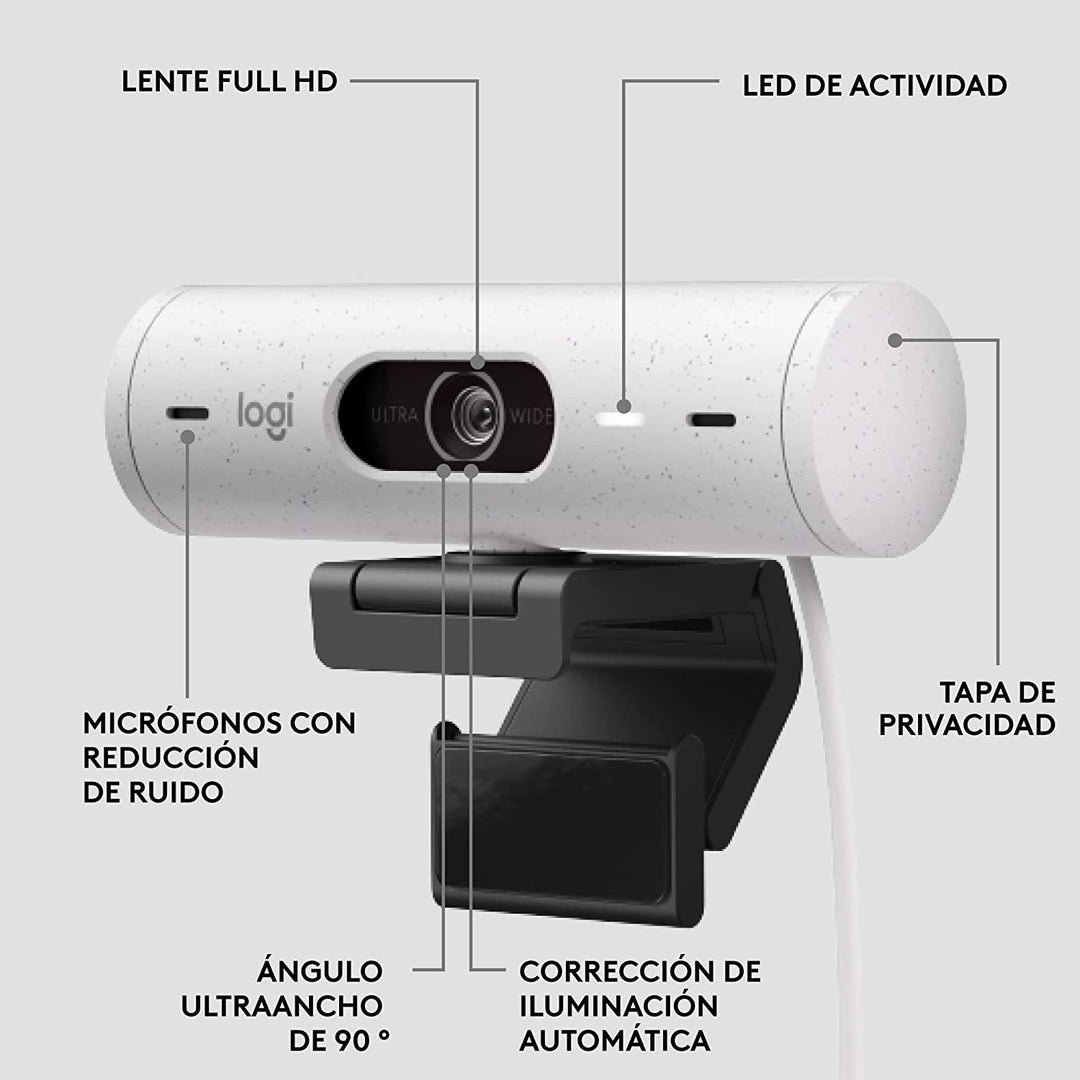 Webcam Logitech Brio 500 Full Hd 1080p - Achorao
