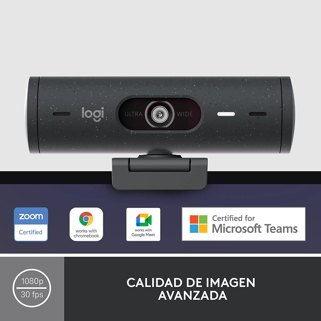 Webcam Logitech Brio 500 Full Hd 1080p - Achorao