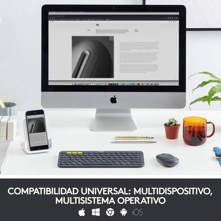 Teclado Logitech K380 Inalámbrico Multidispositivo Bluetooth - Achorao