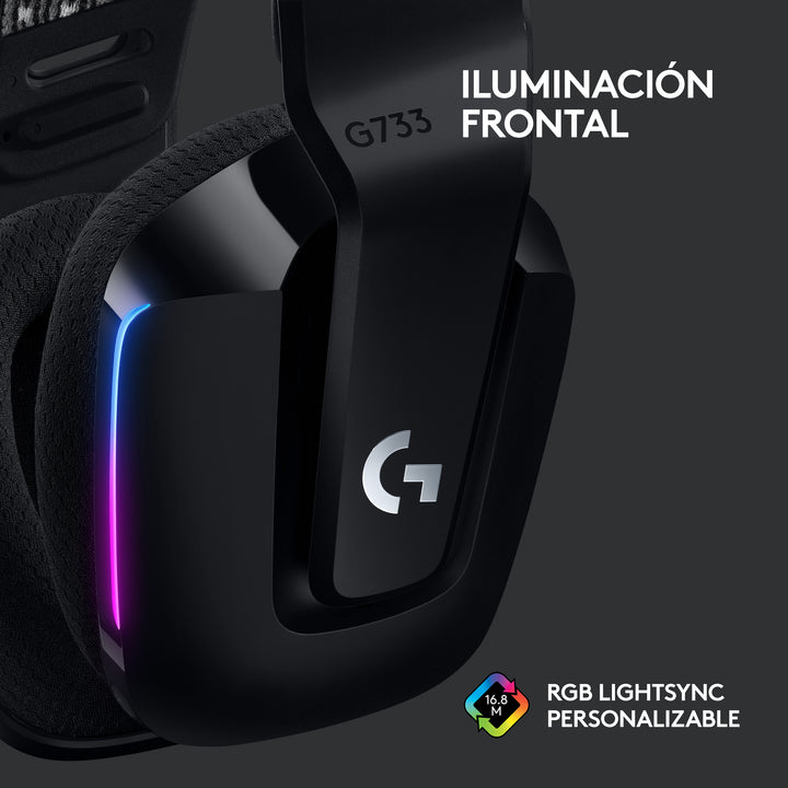 Audífonos Gamer Inalámbricos Logitech G733 con luz RGB LED DEMO - Achorao