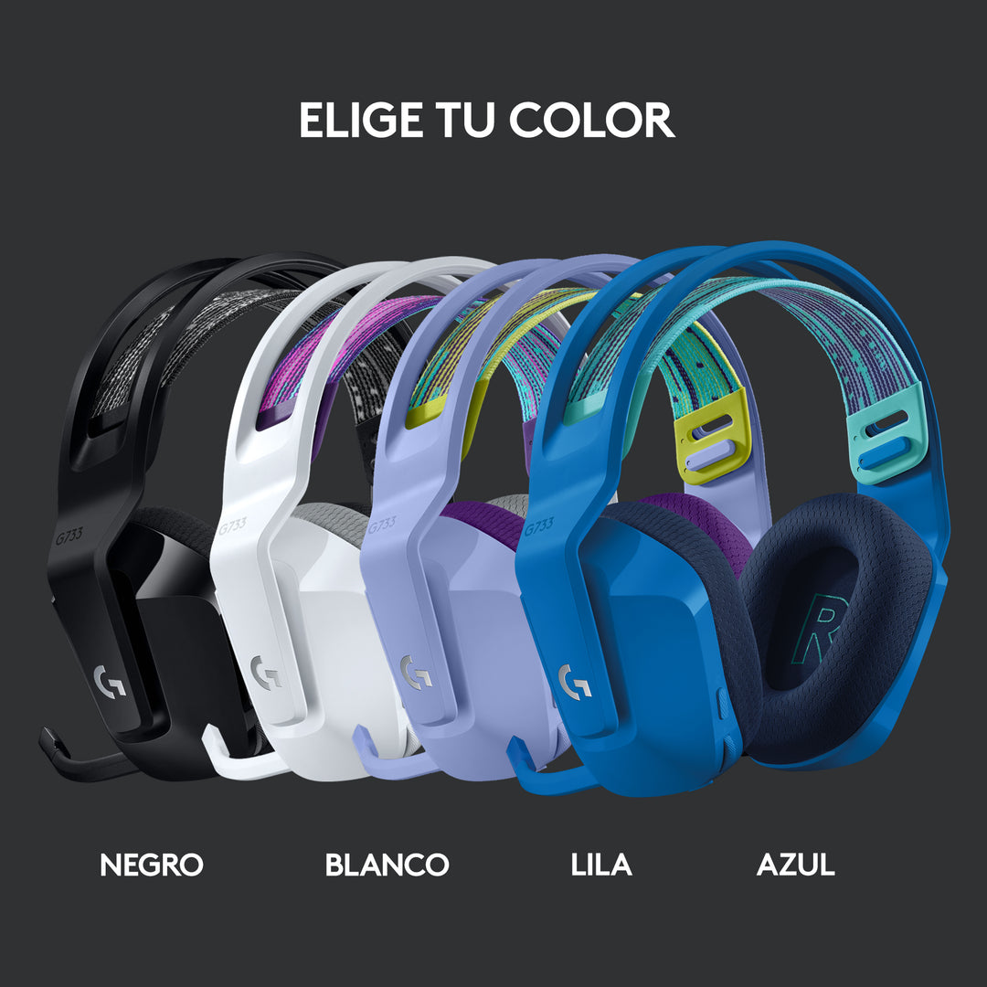 Audífonos Gamer Inalámbricos Logitech G733 con luz RGB LED DEMO - Achorao