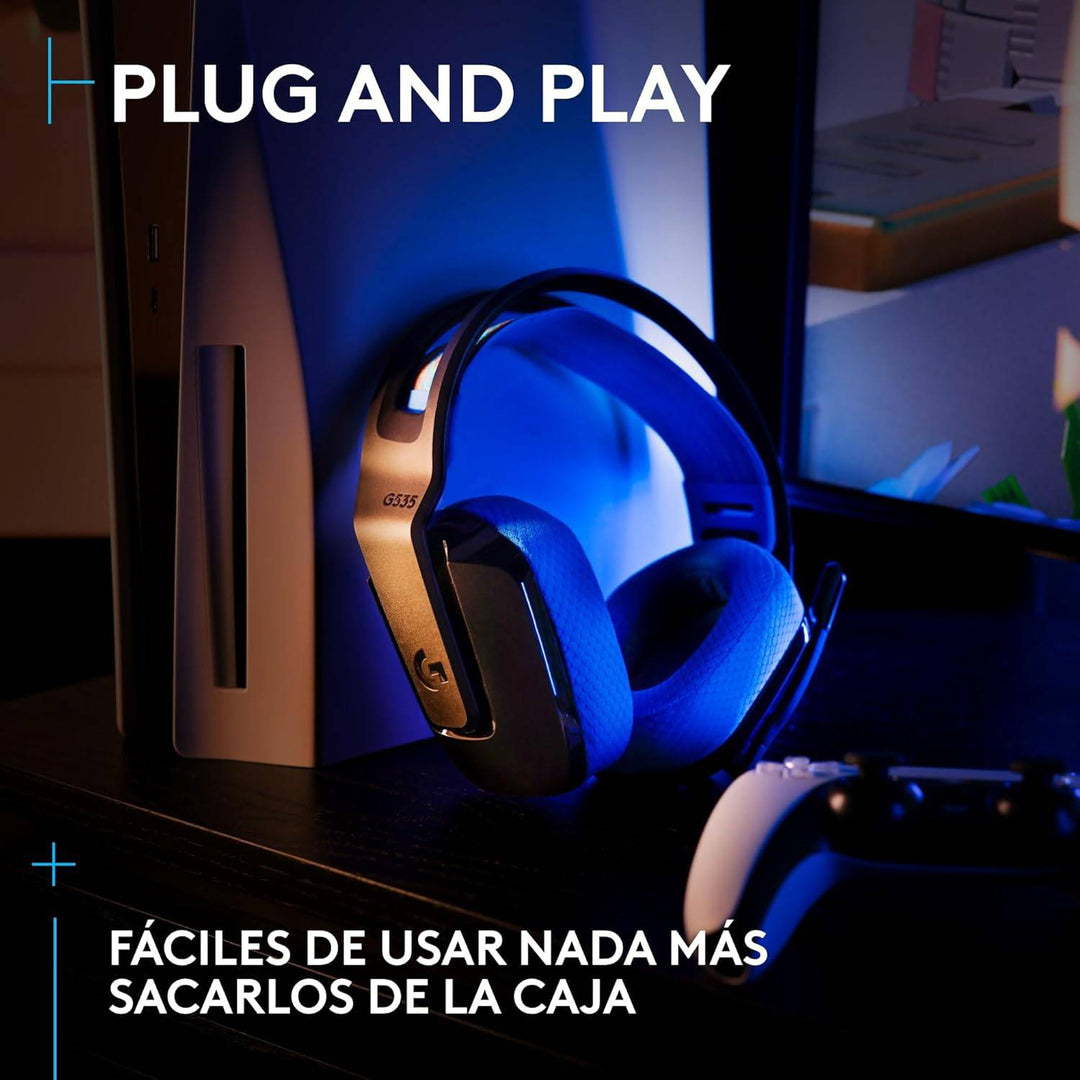 Audífonos Gamer Logitech G G535 Inalámbrico Lightspeed PS5/PS4/PC - Achorao