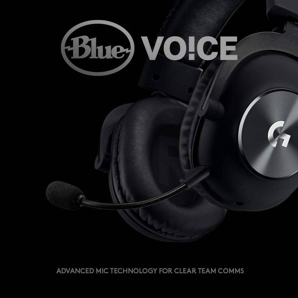 Audífonos Gamer Logitech Pro X - 7.1 Blue Voice Material Premium - Achorao