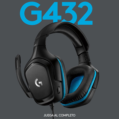 Audífonos Gamer USB Logitech G432 Tecnología DTS - Achorao