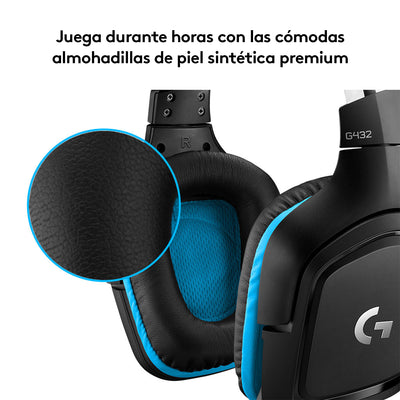 Audífonos Gamer USB Logitech G432 Tecnología DTS - Achorao