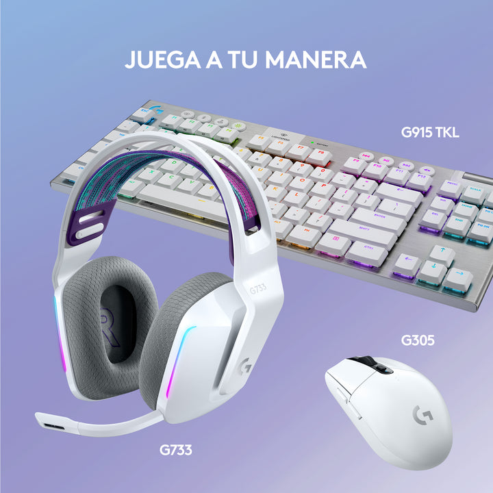 Audífonos Gamer Inalámbricos Logitech G733 con luz RGB LED - Achorao