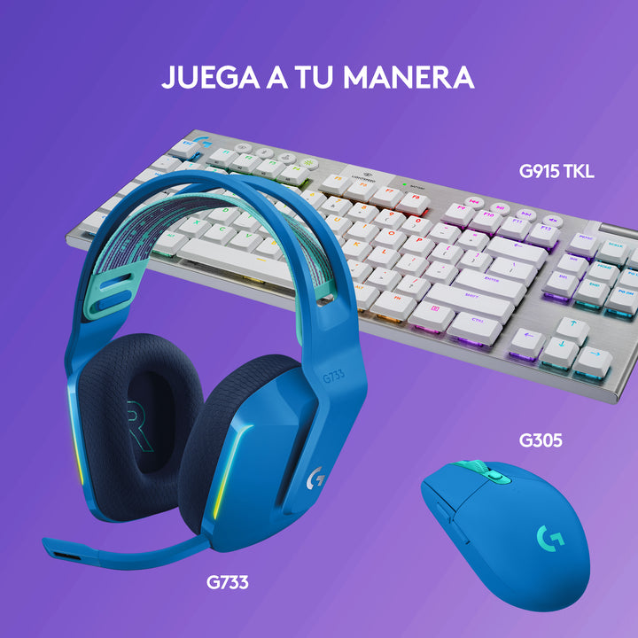 Audífonos Gamer Inalámbricos Logitech G733 con luz RGB LED - Achorao