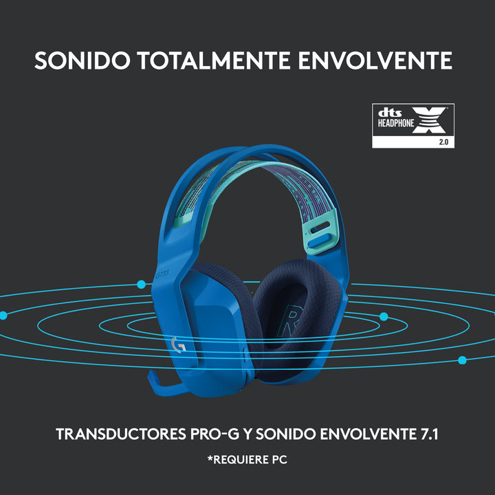 Audífonos Gamer Inalámbricos Logitech G733 con luz RGB LED - Achorao