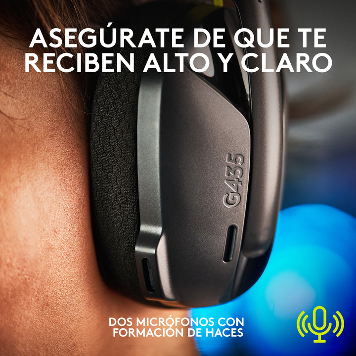 Audífonos Gamer Logitech G435 Inalámbricos Lightspeed / Bluetooth - Achorao
