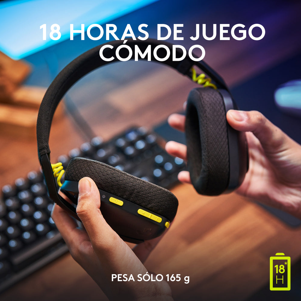 Audífonos Gamer Logitech G435 Inalámbricos Lightspeed / Bluetooth - Achorao