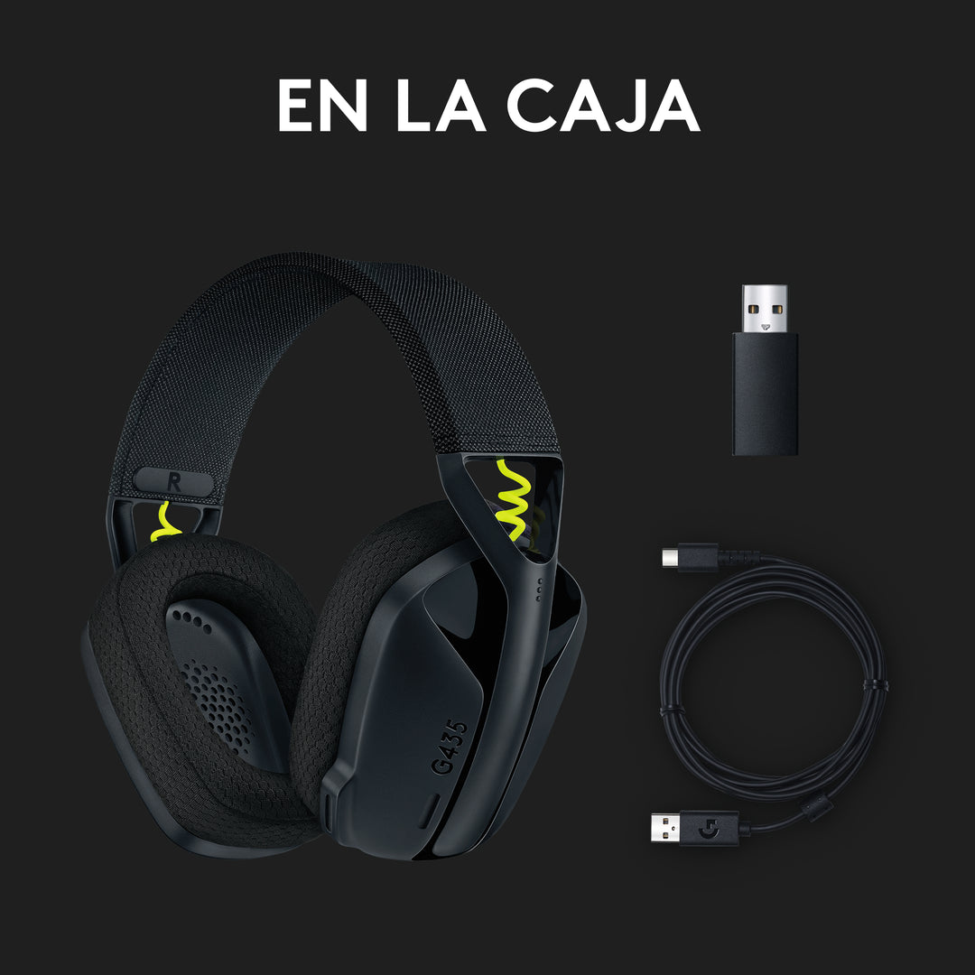Audífonos Gamer Logitech G435 Inalámbricos Lightspeed / Bluetooth - Achorao