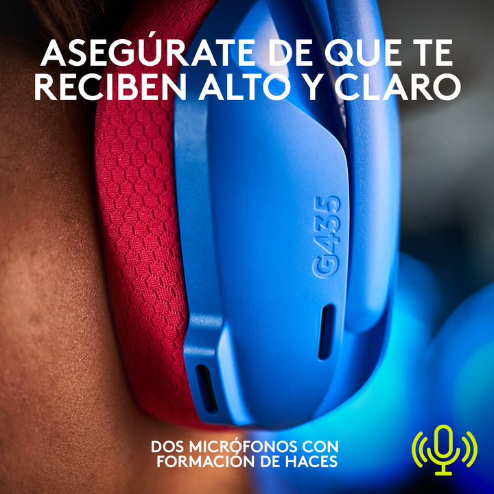 Audífonos Gamer Logitech G435 Inalámbricos Lightspeed / Bluetooth - Achorao